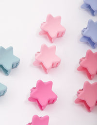 Kids Mini Star Hair Claw Clip 10-Pack - link has visual effect only