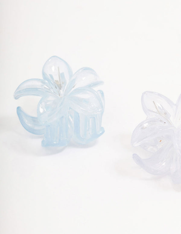 Pastel Mini Tropical Hair Claw 6-Pack