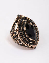 Gold Grand Marquise Stone Statement Ring - link has visual effect only