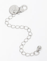 Rhodium Necklace Chain Extender - link has visual effect only