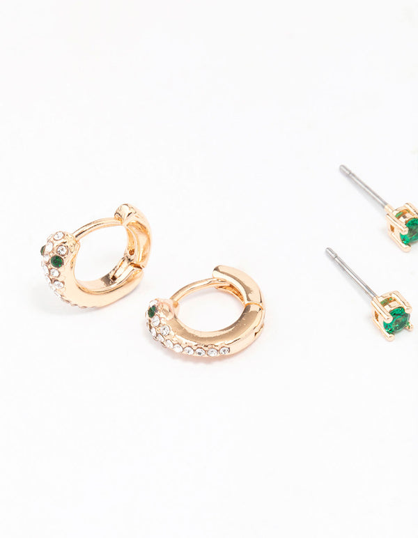 Gold Dainty Earring 3-Pack