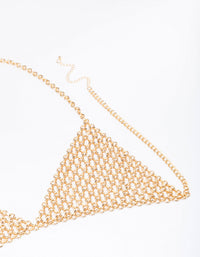 Gold Chain Triangular Bralette - link has visual effect only
