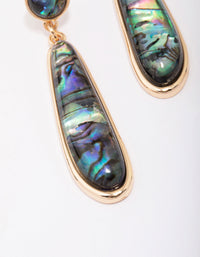 Gold Opulent Swirl Drop Earrings - link has visual effect only