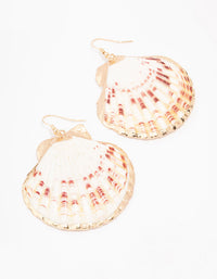 Statement Shell Drop Earrings - link has visual effect only