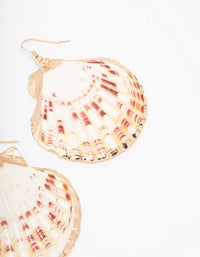 Statement Shell Drop Earrings - link has visual effect only