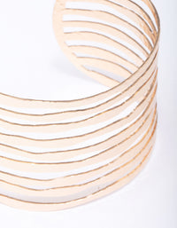 Gold Organic Bar Wrist Cuff - link has visual effect only