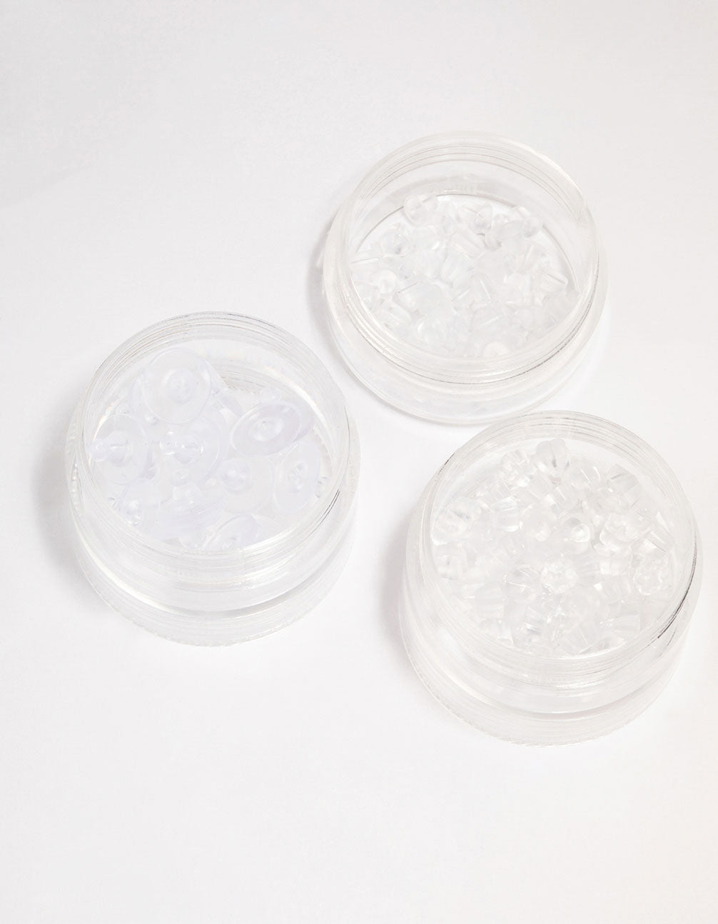 Mixed Silicone Ear Backs 3 Tier Tub