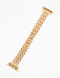 Gold Diamante Chain Watch Band 38/40/41 mm - link has visual effect only