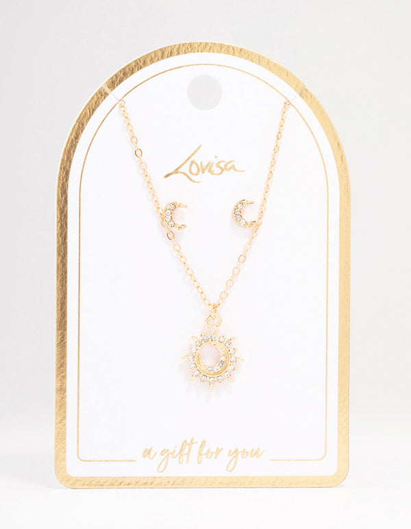 Gold Moon Celestial Jewellery Set
