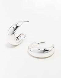 Silver Teardrop Hoop Earrings - link has visual effect only