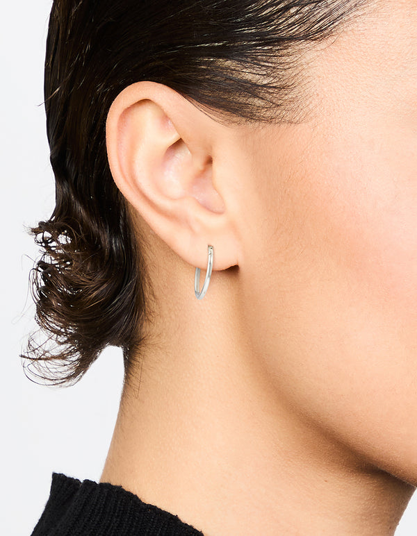 Waterproof Stainless Steel Sleeper Earrings 12 MM