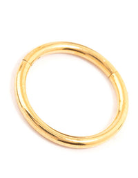 Waterproof Gold Plated Stainless Steel Sleeper Earrings 10 MM - link has visual effect only