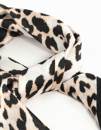 Leopard Fabric Satin Scarf - link has visual effect only
