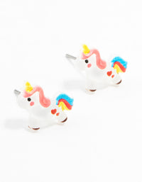 Plastic Unicorn Stud Earrings - link has visual effect only