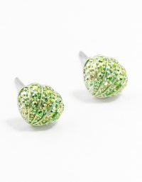 Coated Clam Shell Stud Earrings - link has visual effect only