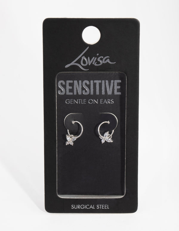 Fine Surgical Steel Sleeper Earrings 10MM