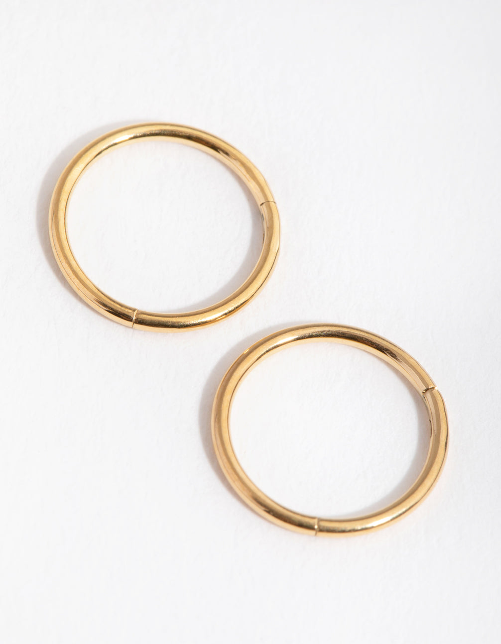 Gold Plated Surgical Steel Sleeper Earrings 8MM