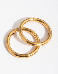 Fine Gold Plated Surgical Steel Sleeper Earrings 8MM - link has visual effect only