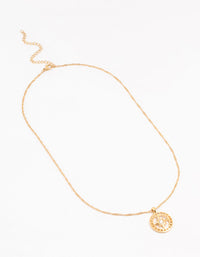 Waterproof Gold Plated Stainless Steel Compass Pendant Necklace - link has visual effect only