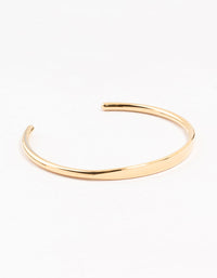 Waterproof Gold Plated Stainless Steel Slim Wrist Cuff - link has visual effect only