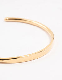 Waterproof Gold Plated Stainless Steel Slim Wrist Cuff - link has visual effect only