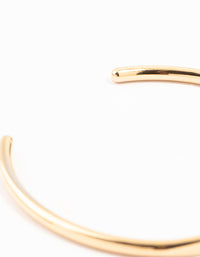Waterproof Gold Plated Stainless Steel Slim Wrist Cuff - link has visual effect only