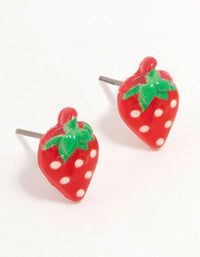 Strawberry  Stud Earrings - link has visual effect only