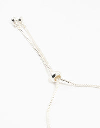 Silver Plated Brass  Crystal Large Evil Eye Bracelet - link has visual effect only