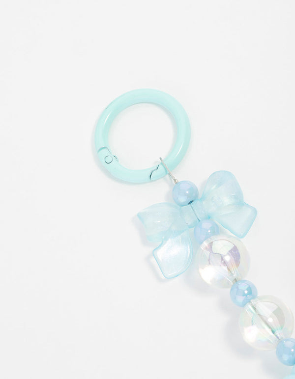 Blue  Cloud Bow Keychain
