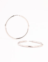 Surgical Steel Polished Hoop Earrings - link has visual effect only