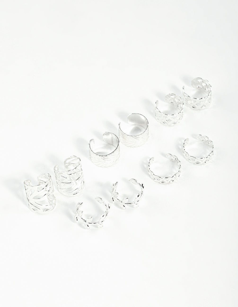 Silver Roman Leaf Cuff 10-Pack