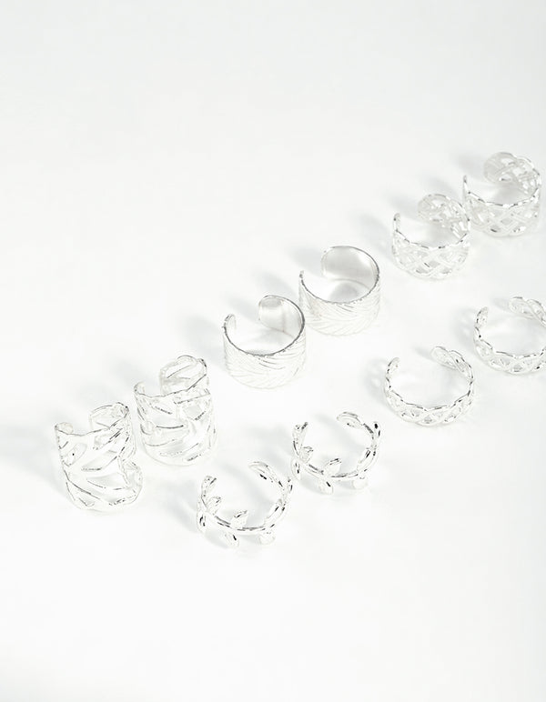Silver Roman Leaf Cuff 10-Pack
