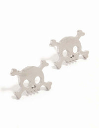 Silver Skeleton Bones Stud Earrings - link has visual effect only
