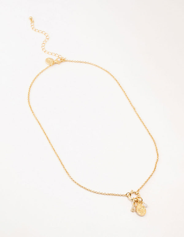 Gold Plated Leo Charm Necklace