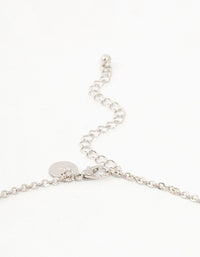 Silver Cubic Zirconia Vine Y-Necklace - link has visual effect only