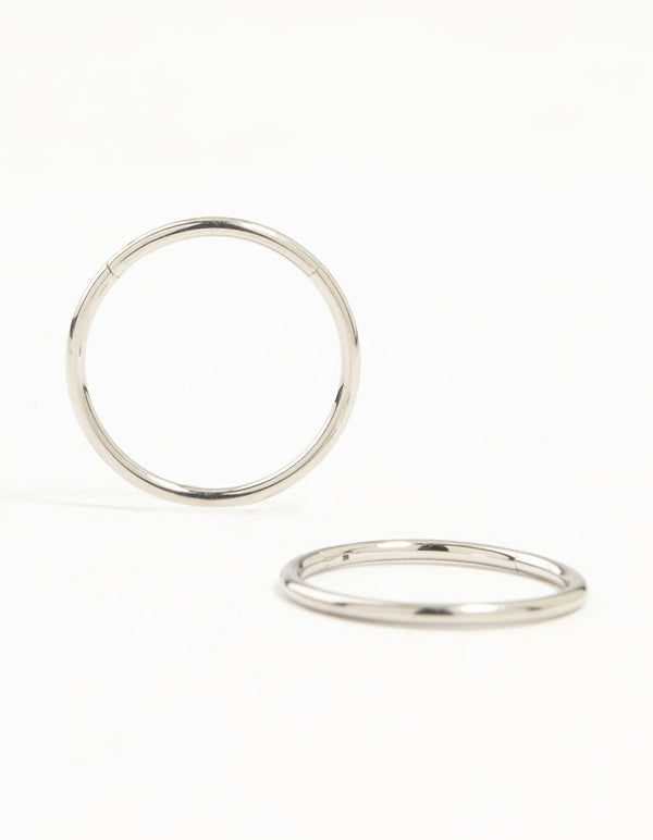 Surgical Steel Medium Sleeper Earrings 12 mm