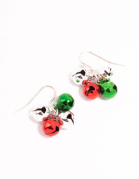 Silver Bell Cluster Drop Earrings - link has visual effect only
