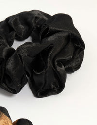 Black & Neutral Fabric Xmas Scrunchies 4-Pack - link has visual effect only