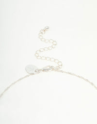 Silver Plated Cubic Zirconia Snowflake Cross Necklace - link has visual effect only