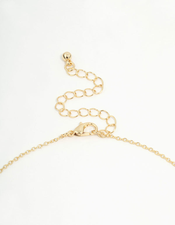 Gold Plated Oval Locket Necklace