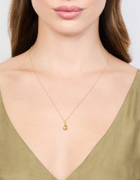 Gold Plated Sterling Silver Mini Heart Necklace - link has visual effect only