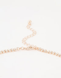 Rose Gold Diamante Tassel Y-Necklace - link has visual effect only