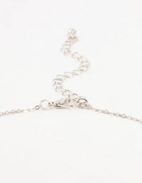 Silver Bold Diamante Cross Necklace - link has visual effect only