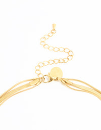 Waterproof Gold Plated Stainless Steel Chain Layered Necklace - link has visual effect only