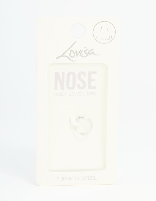 Surgical Steel Butterfly Spiral Nose Ring