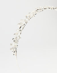 Silver Winding Leaves Headband - link has visual effect only