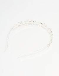Silver Winding Leaves Headband - link has visual effect only