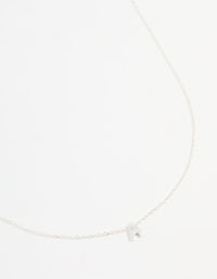 Sterling Silver Initial A Necklace - link has visual effect only