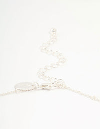 Silver Ball Chain O Ring Necklace - link has visual effect only