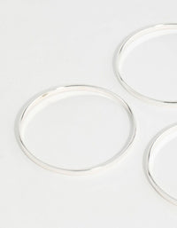 Silver Basic Bangles 3-Pack - link has visual effect only